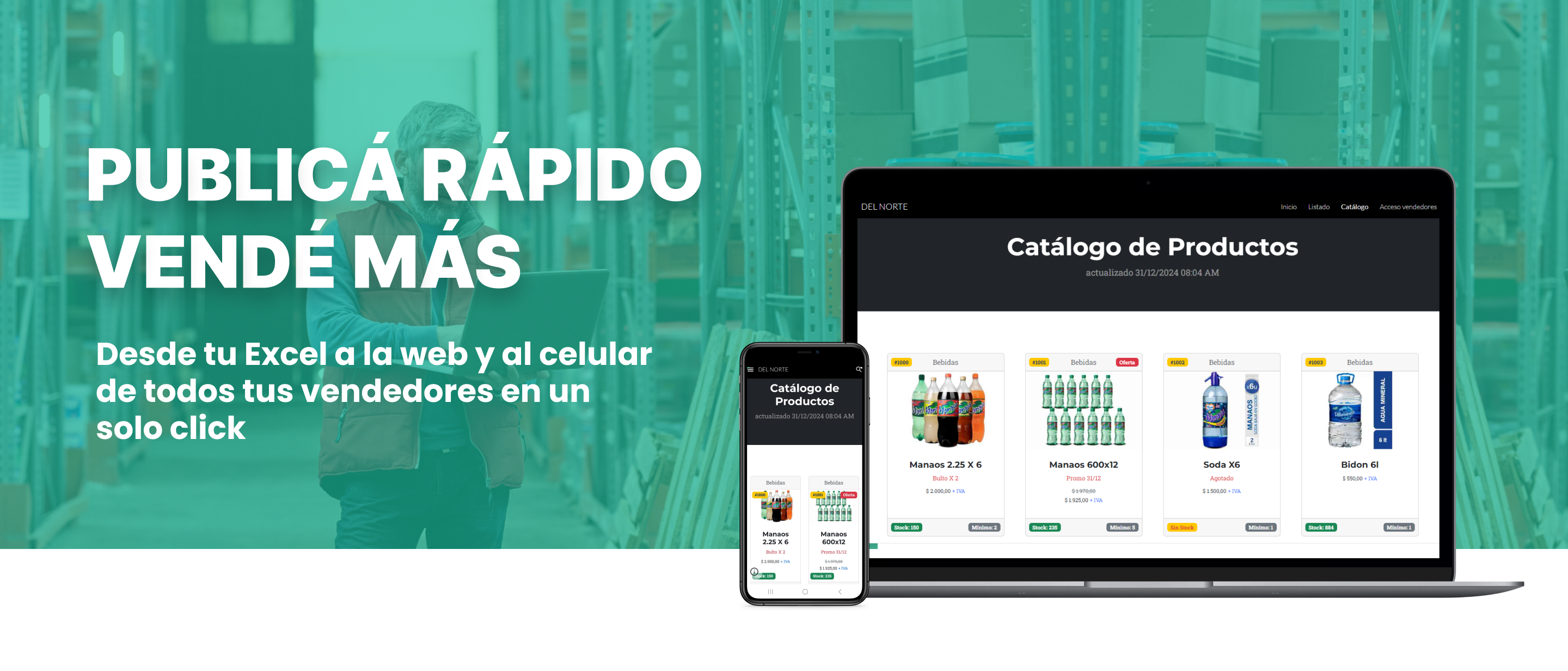 Automatiza y publica precios de manera ágil y sencilla. Descubre cómo Precio al Toque optimiza la gestión para distribuidoras de productos, software de gestión de precios, automatización de precios, publicación rápida de precios, distribuidoras de productos, distribuidoras mayoriastas, distribuidores. ¡Prueba ahora!