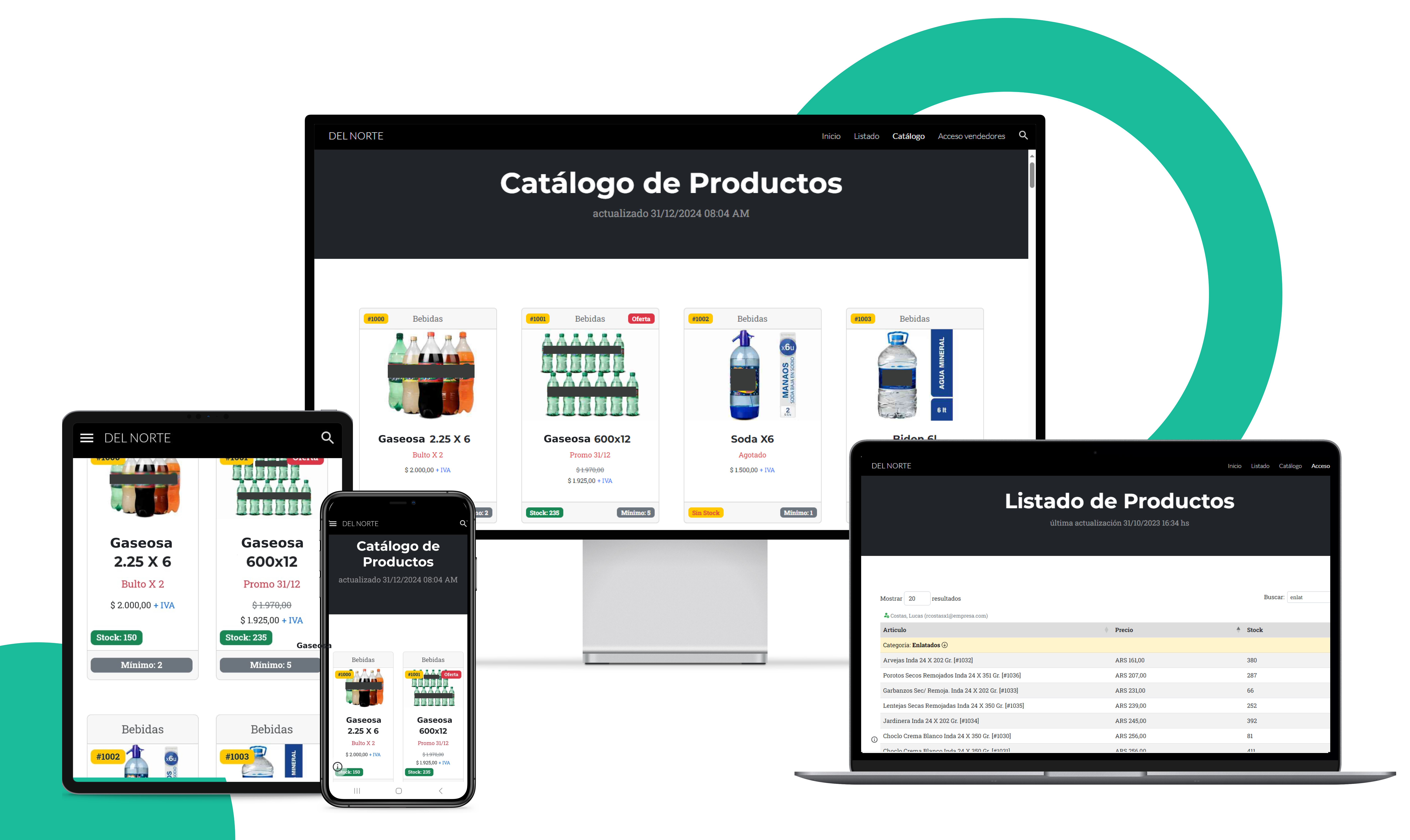 Maximiza la eficiencia en la gestión de precios. Precio al Toque facilita la actualización de precios en tiempo real para distribuidoras mayoristas. Simplifica la publicación de listas de precios y mejora la comunicación con tus clientes. Software intuitivo, ágil y diseñado para empresas distribuidoras. ¡Aumenta tu productividad hoy mismo!